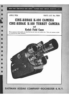 Kodak Cine Kodak 16 manual. Camera Instructions.